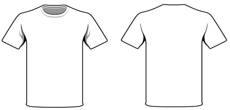 contoh desain baju kaos putih polos
