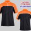 desain kaos krah hitam warna orange
 Hub. 081222555598